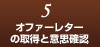 オファーレターの取得と意思確認